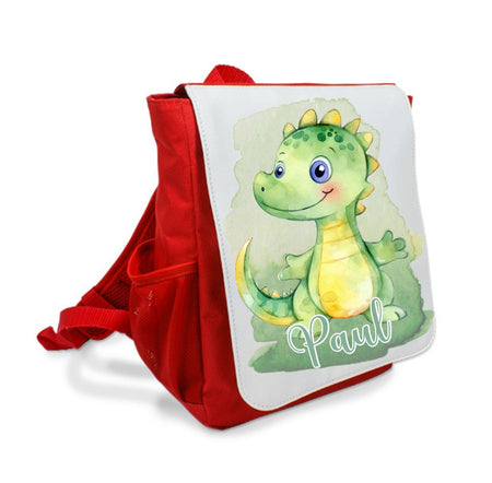 Kinderrucksack Drache personalisiert mit Name Junge Kindergartenrucksack Kindergartentasche Kita - CreativMade 