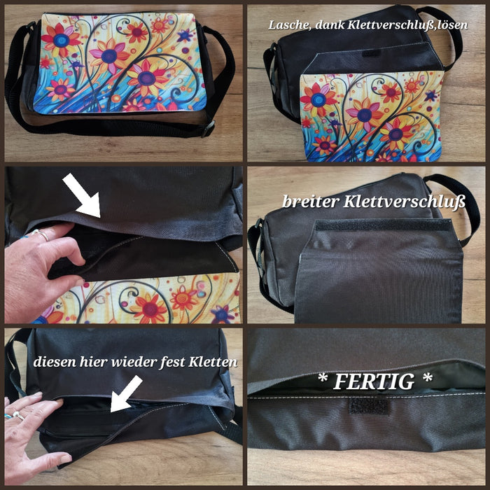 Umhängetasche Damen personalisiert Schultertasche Handtasche - CreativMade 