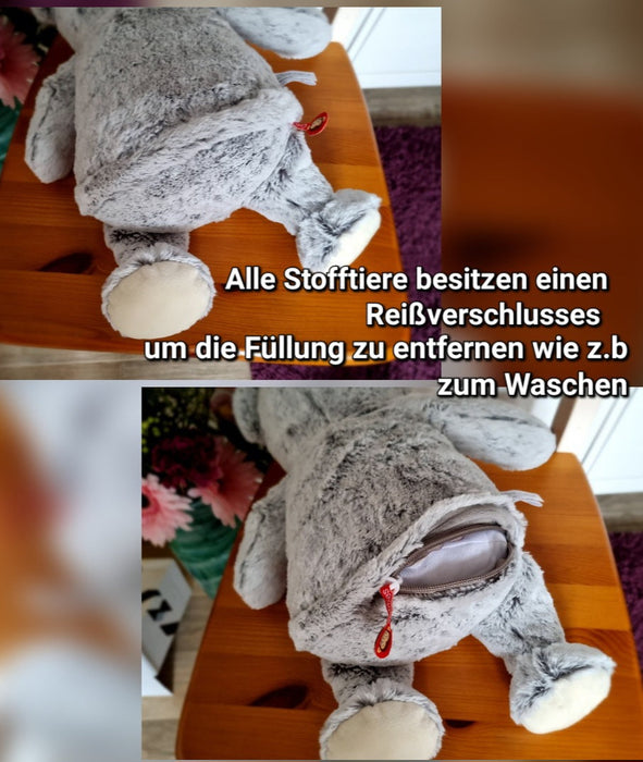 Löwe personalisiert mit Name Kuscheltier Mädchen Stofftier Geschenk Geburt Baby Plüschtier - CreativMade 