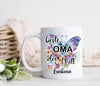 Tasse beste Oma der Welt personalisiert Zaubertasse versteckte Botschaft Farbwechsel Tasse magische Tasse Schmetterling Keramik - CreativMade 