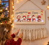 Personalisierter Adventskalender aus Holz mit Namen Wintertiere – zum Befüllen mit oder ohne Säckchen - CreativMade