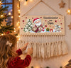 Personalisierter Adventskalender aus Holz mit Namen Weihnachtsmann für Mädchen – zum Befüllen mit oder ohne Säckchen | CreativMade .