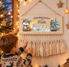 Personalisierter Adventskalender aus Holz mit Namen Fuchs & Waschbär – zum Befüllen mit oder ohne Säckchen - CreativMade