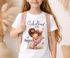 Einschulungsshirt mit Namen personalisiert Zuckertüte Mädchen T-Shirt Einschulung - CreativMade