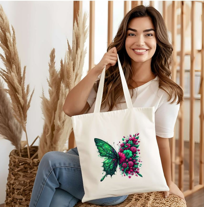 Bügelbild Schmetterling Erwachsene Aufbügelmotiv Textilaufbügler für Kleidung & Stoffe DIY Transferbild & Geschenkidee Damen - CreativMade