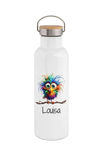 Personalisierte Thermosflasche Edelstahl witzig, Sarkastisch, lustig– Trinkflasche mit Bambusdeckel, doppelwandig & auslaufsicher für Büro, Sport & Reisen - CreativMade