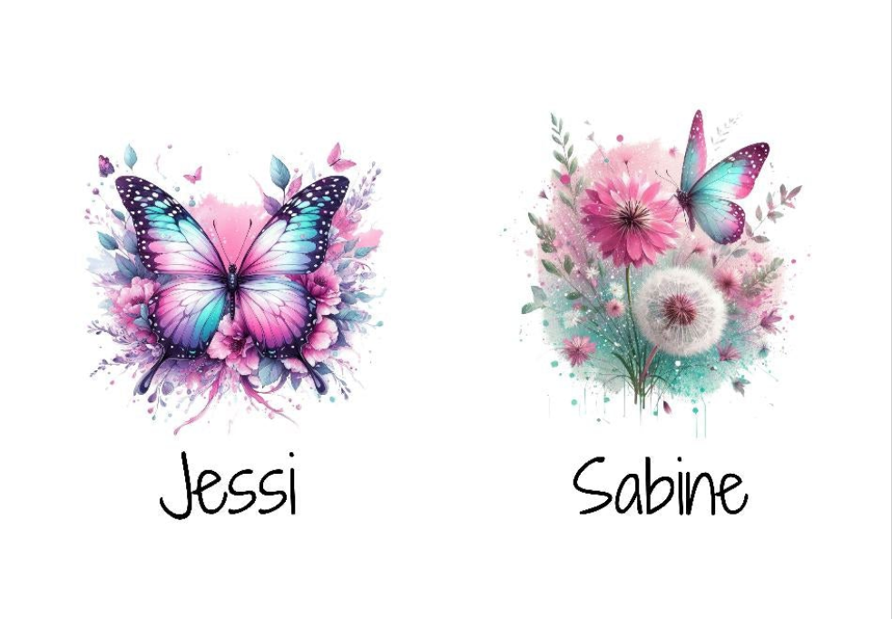 Personalisierte Thermosflasche Edelstahl Pusteblume Schmetterling – Trinkflasche mit Bambusdeckel, doppelwandig & auslaufsicher für Büro, Sport & Reisen - CreativMade