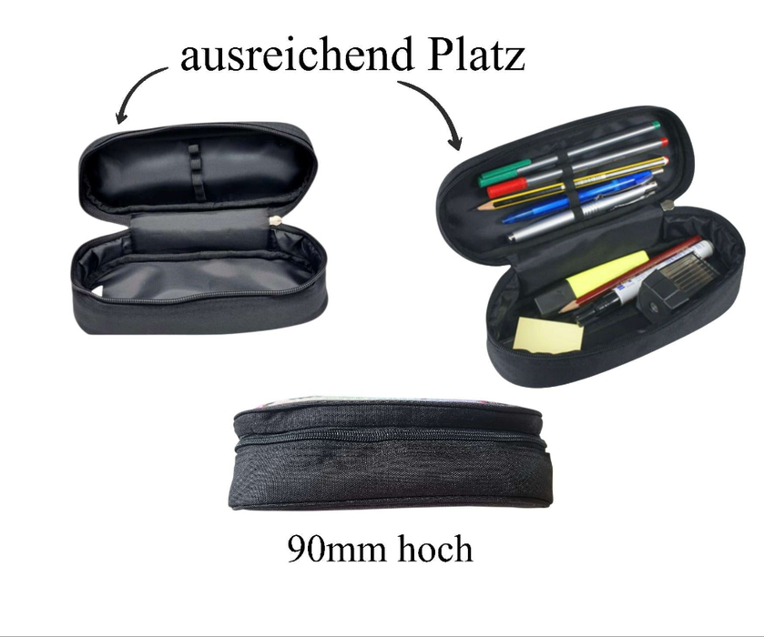 Federmäppchen Kinder mit Namen Bagger – personalisiertes Stifteetui/Stiftebox Schule Geschenk Einschulung - CreativMade