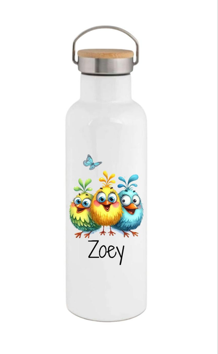 Personalisierte Thermosflasche Edelstahl witzig, Sarkastisch, lustig– Trinkflasche mit Bambusdeckel, doppelwandig & auslaufsicher für Büro, Sport & Reisen - CreativMade