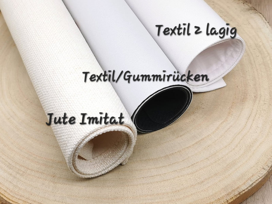 Tischset Weihnachten personalisiert mit Namen Familie Kinder Textil - CreativMade 