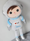 Astronaut personalisiert mit Name Kuscheltier Junge Stofftier Geschenk Geburt Baby Plüschtier - CreativMade 