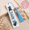 Personalisiertes Lesezeichen mit Namen Ninja Jungen Geschenk Einschulung 