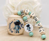 Milchzahndose Astronaut Jungen personalisierte Zahndose mit Namen - CreativMade