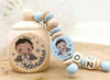 Milchzahndose Engel Jungen personalisierte Zahndose mit Namen - CreativMade