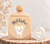 Milchzahndose Zahn Holz mit Motivscheibe | DIY & Kreativbedarf 6 x 4cm Zahndose | CreativMade .