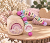 Milchzahndose personalisiert mit Namen Regenbogen Mädchen Zahndose mit Namen | CreativMade .