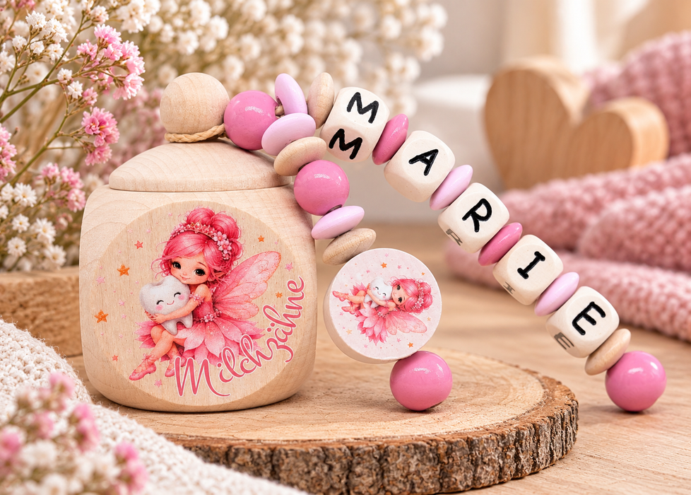 Milchzahndose Zahnfee Mädchen personalisierte Zahndose mit Namen | CreativMade .