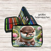 Personalisiertes Federmäppchen mit Name Otter Mädchen Geschenk Einschulung Federmappe Federpenal - CreativMade