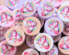 Motivperle & Motivscheibe aus Holz Regenbogen Einhorn– Bastelmaterial für Schnullerketten, Anhänger & kreative DIY-Ideen - CreativMade 