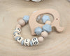 Schnullerkette & Greifling mit Namen | Baby Geschenk - CreativMade