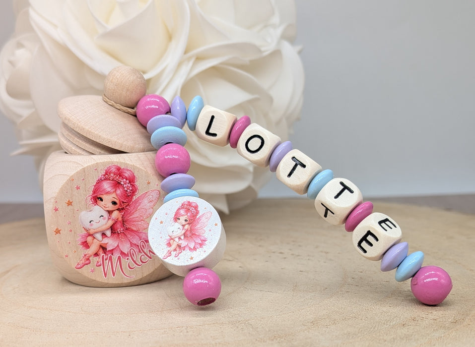 Milchzahndose Zahnfee Mädchen personalisierte Zahndose mit Namen | CreativMade .