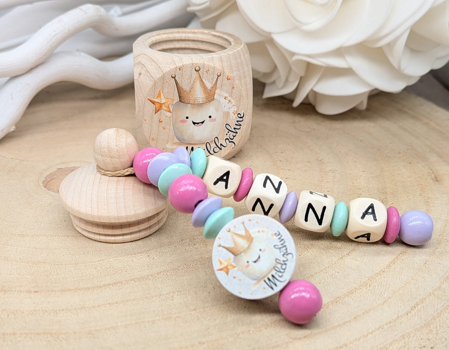 Milchzahndose personalisiert mit Namen Zahn Jungen & Mädchen Zahndose mit Namen - CreativMade