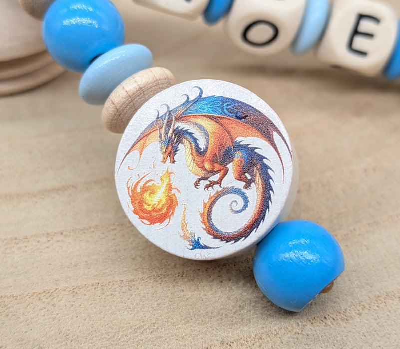 Milchzahndose personalisiert mit Namen Drache Jungen Zahndose mit Namen | CreativMade .