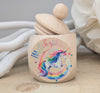 Milchzahndose personalisiert mit Namen Einhorn Mädchen Zahndose mit Namen - CreativMade