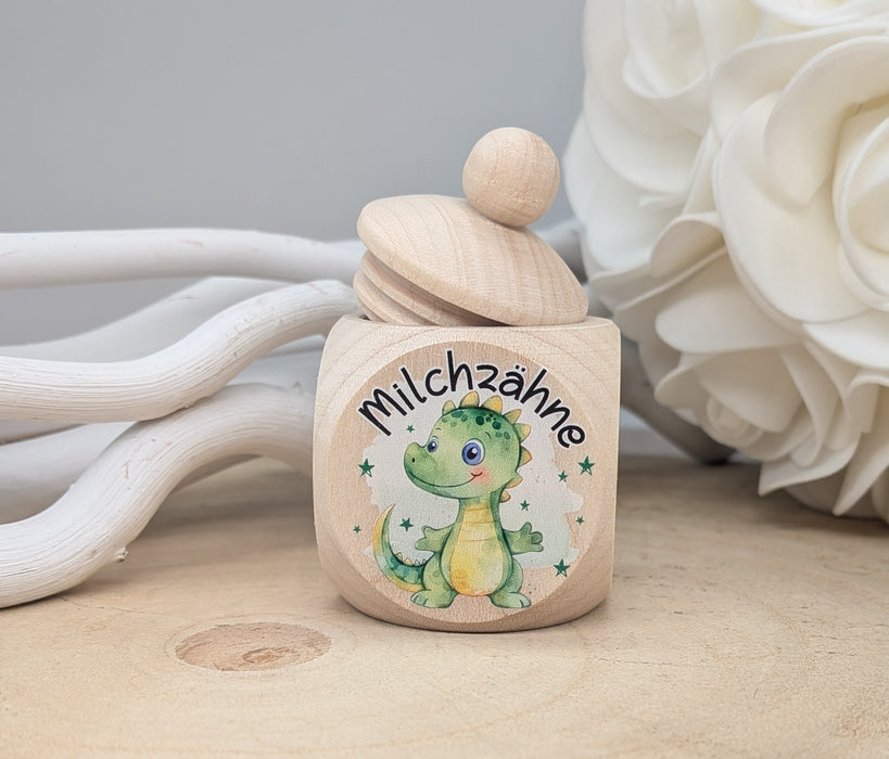 Milchzahndose personalisiert mit Namen Drache Jungen Zahndose mit Namen - CreativMade