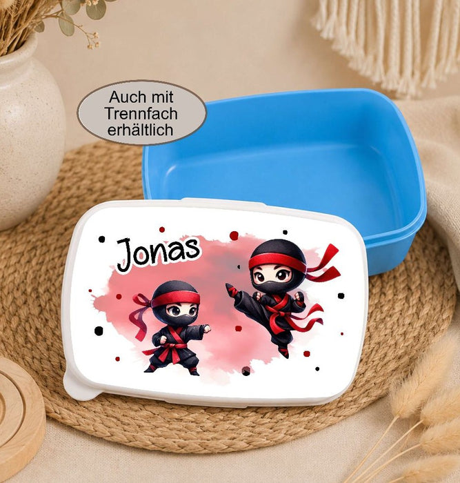 Personalisierte Brotdose mit Namen Kinder | Ninja Jungen | Kindergarten| Schule | CreativMade .