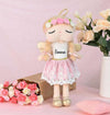 Puppe personalisiert mit Name Mädchen Kuscheltier Engel Stofftier Geschenk Geburt Baby - CreativMade 