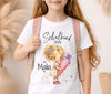 Einschulungsshirt mit Namen personalisiert Zuckertüte Mädchen T-Shirt Einschulung - CreativMade