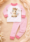 Kinder Schlafanzug mit Namen Pferd – Personalisierter Pyjama für Babys Mädchen | CreativMade .
