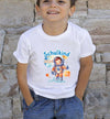 T-Shirt Schulkind mit Name Astronaut personalisiert Junge Einschulung Baumwolle Geschenkidee - CreativMade 