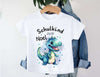 Einschulungsshirt mit Namen personalisiert Drache Jungen T-Shirt Einschulung | CreativMade .
