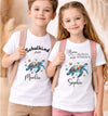 Einschulungsshirt mit Namen personalisiert Schildkröte Jungen T-Shirt Einschulung | CreativMade .