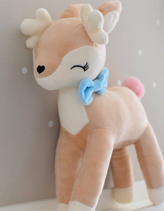 Reh personalisiert mit Name Kuscheltier Junge Stofftier Plüschtier Baby Geburt - CreativMade 
