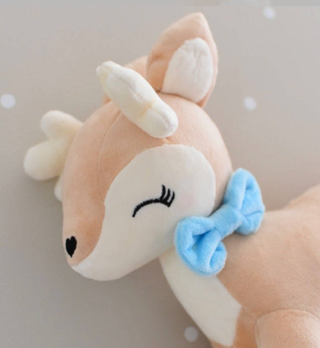 Reh personalisiert mit Name Kuscheltier Junge Stofftier Plüschtier Baby Geburt - CreativMade 