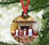 Personalisierter Weihnachtsbaumanhänger mit Namen & Figuren – individueller Christbaumschmuck für Familie, Paare & Freunde. Perfektes Weihnachtsgeschenk. - CreativMade