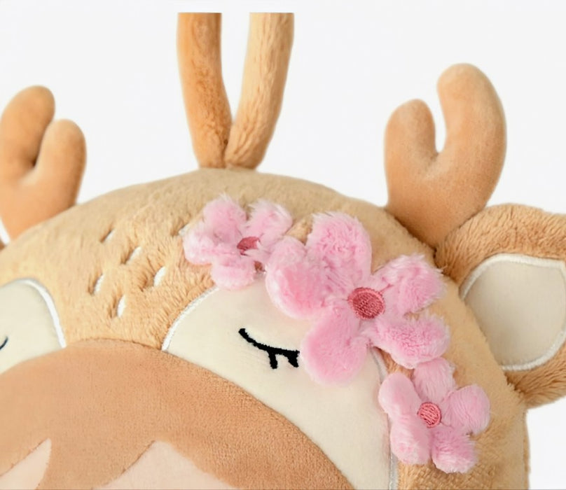 Personalisierbares Kuscheltier Reh Plüschtier – 50 cm Schmusetier mit Namen Geschenk für Babys & Kinder - CreativMade 
