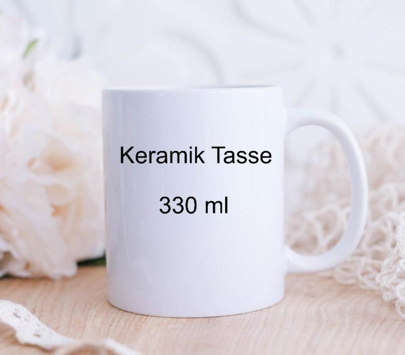 Lustige Tasse mit Spruch – Du bekloppt Ich bekloppt Wir bekloppt personalisierte Kaffeetasse aus Keramik oder Emaille – originelles Geschenk - CreativMade