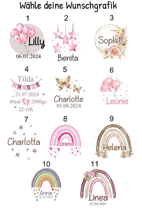Personalisierte Kuscheltier-Eule mit Namen – bedruckt & individuell – Geschenk zur Geburt, Taufe oder Geburtstag – Babygeschenk mit Herz - CreativMade 