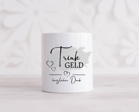 Personalisierte Trinkgeldkasse mit Namen – Keramik Trinkgeldkasse - CreativMade