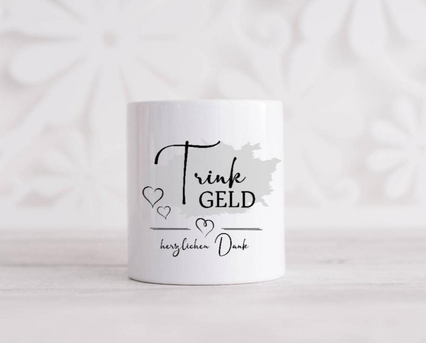 Personalisierte Trinkgeldkasse mit Namen – Keramik Trinkgeldkasse - CreativMade