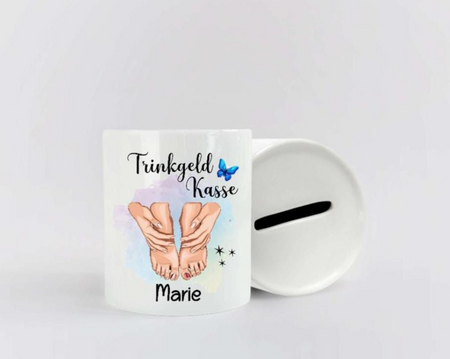 Trinkgeldkasse für Podolgen aus Keramik Trinkgelbox - CreativMade