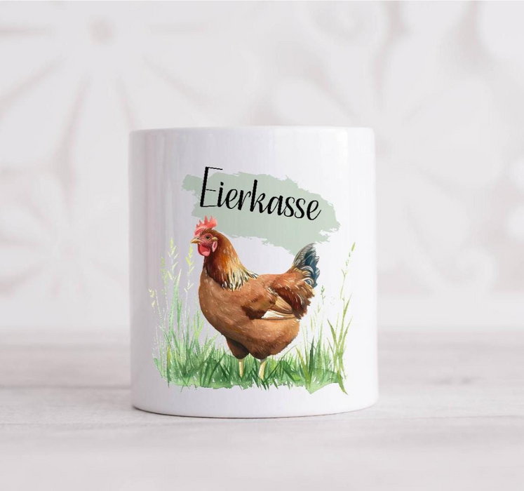 Eierkasse aus Keramik – Kasse für Eierverkauf & Selbstbedienung - CreativMade
