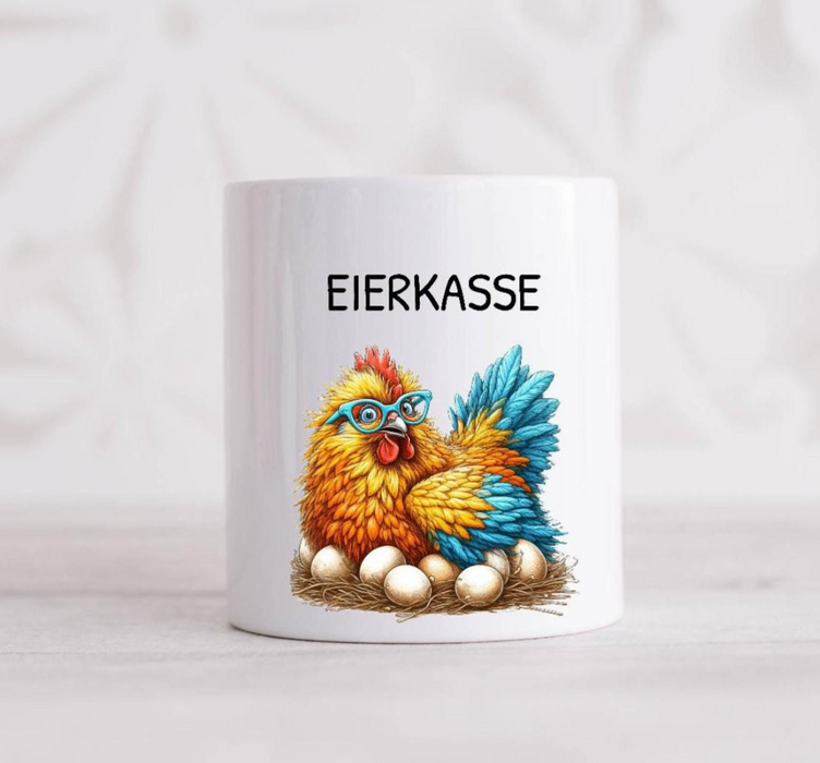 Eierkasse aus Keramik – Kasse für Eierverkauf & Selbstbedienung - CreativMade