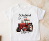 Schulkind T-Shirt mit Name personalisiert Junge Traktor Einschulungsshirt Einschulung erste Klasse Geschenk - CreativMade 