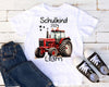 Schulkind T-Shirt mit Name personalisiert Junge Traktor Einschulungsshirt Einschulung erste Klasse Geschenk - CreativMade 