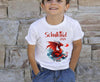 Schulkind T-Shirt mit Name personalisiert Junge Drache Einschulungsshirt Einschulung erste Klasse Geschenk - CreativMade 